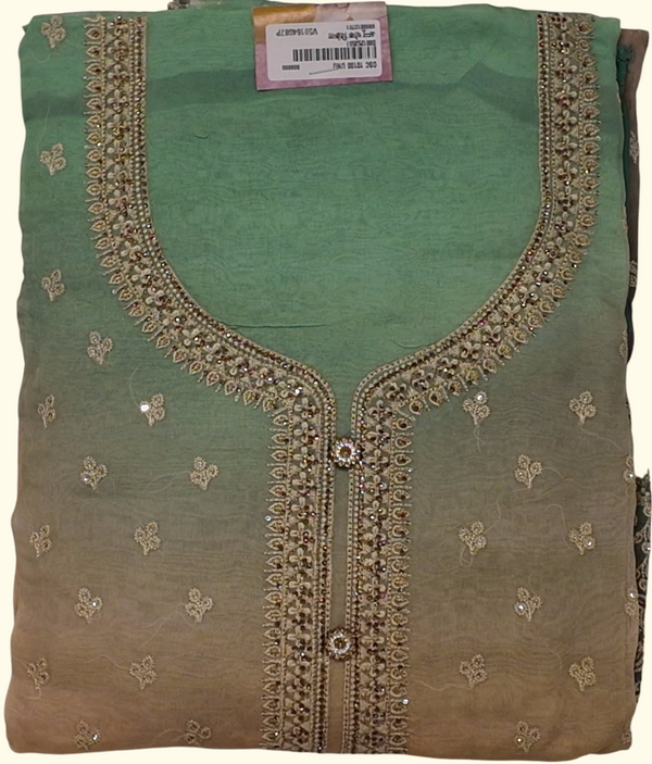 Iridescent Ombre Suit with Exquisite Embroidery", - Image 1_no_bg