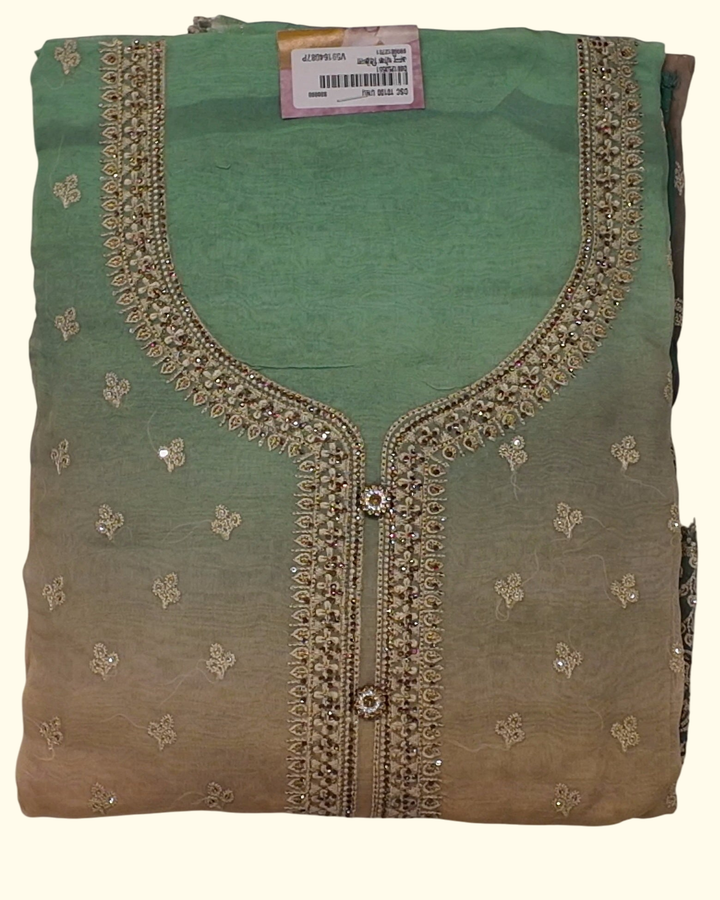 Iridescent Ombre Suit with Exquisite Embroidery", - Image 1_no_bg