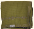 Luxe Olive Green Crystalline Embellished Saree", - Image 1_no_bg