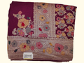 Majestic Maroon Blossom Tapestry Saree – A Floral Symphony", - Image 1_no_bg