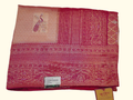 Peacock Charm Silk Saree: Crimson Elegance Unleashed", - Image 1_no_bg