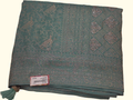 Peacock Dream: Teal Heritage Saree with Dazzling Embellishments", - Image 1_no_bg