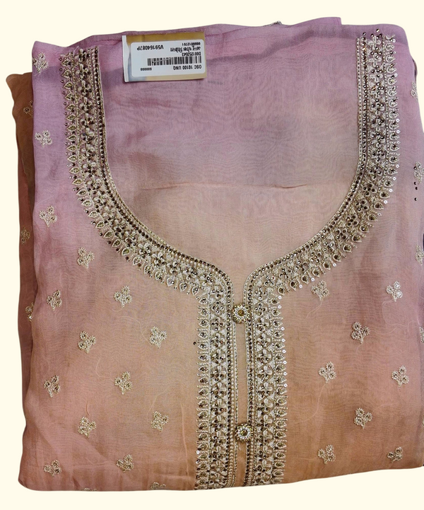 Radiant Glimmer: Ombré Blossom Unstitched Suit", - Image 1_no_bg