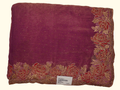 Regal Rose Burst: Luxurious Maroon Floral Saree", - Image 1_no_bg