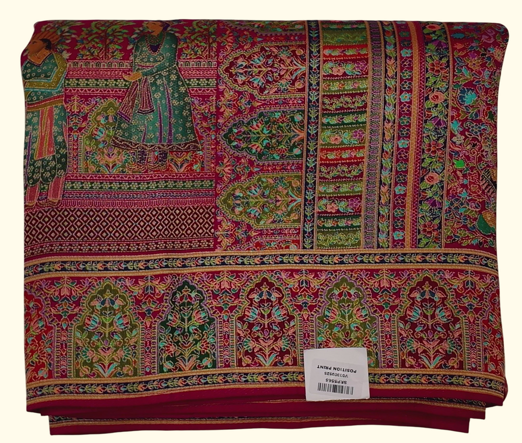 Regal Tapestry Saree with Intricate Motifs", - Image 1_no_bg
