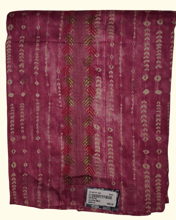 Rosette Symphony: Unstitched Artistic Floral Ensemble", - Image 1_no_bg