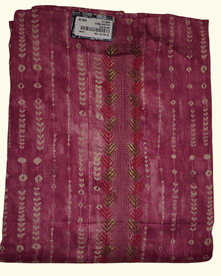 Rosette Symphony: Unstitched Artistic Floral Ensemble", - Image 1_no_bg