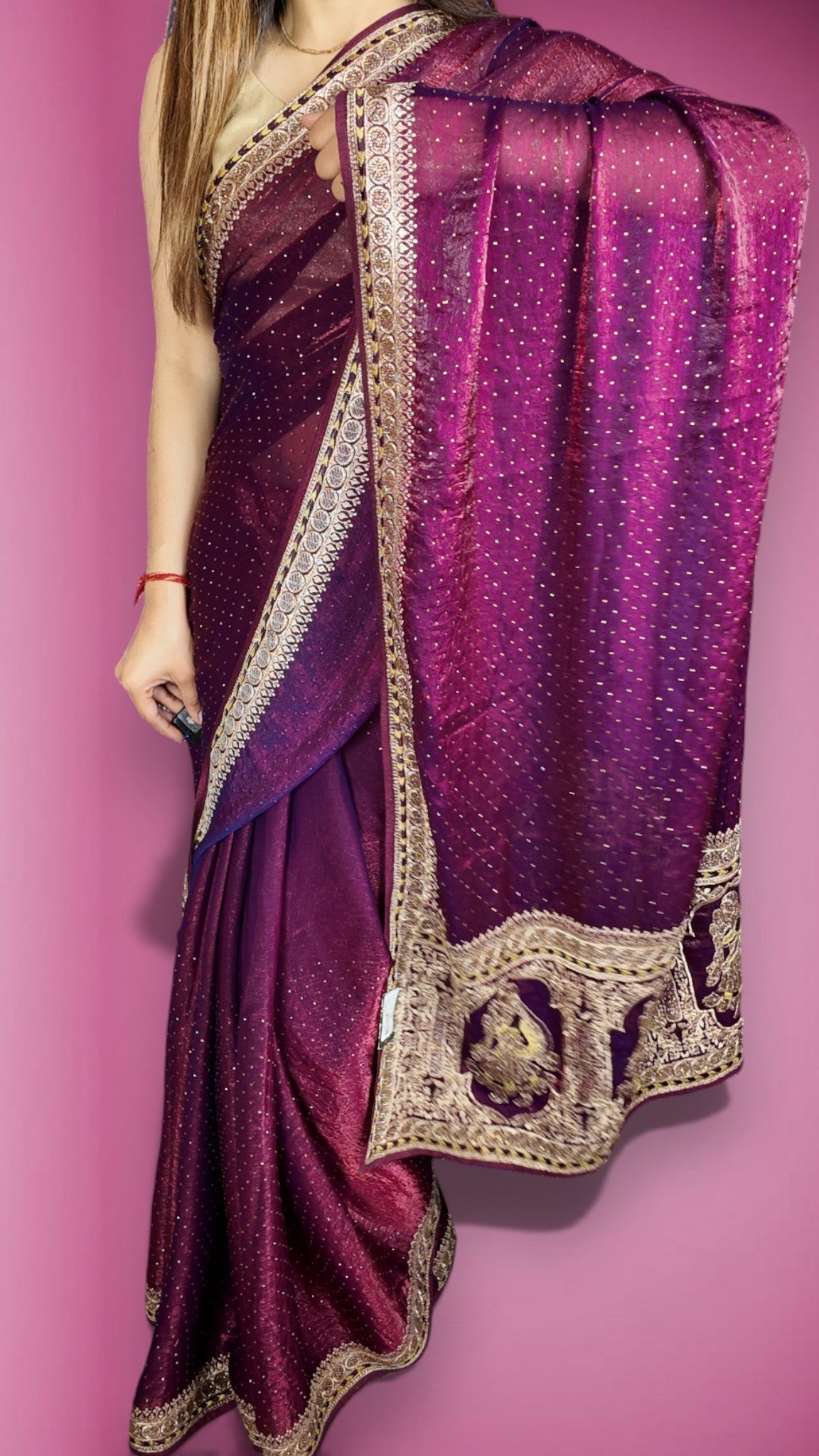 Bordeaux Regal Heritage Luxe Saree