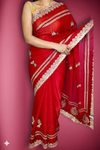 Crimson Regal Opulent Elegance Saree