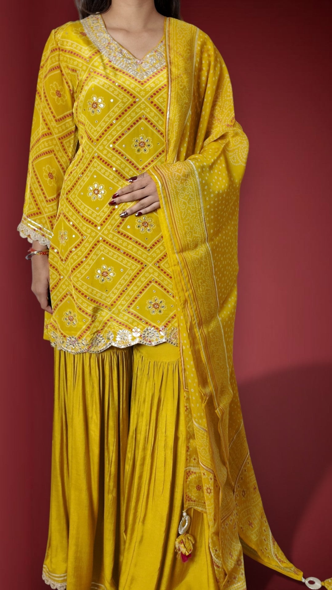 Saffron Regal Opulent Festive Suit