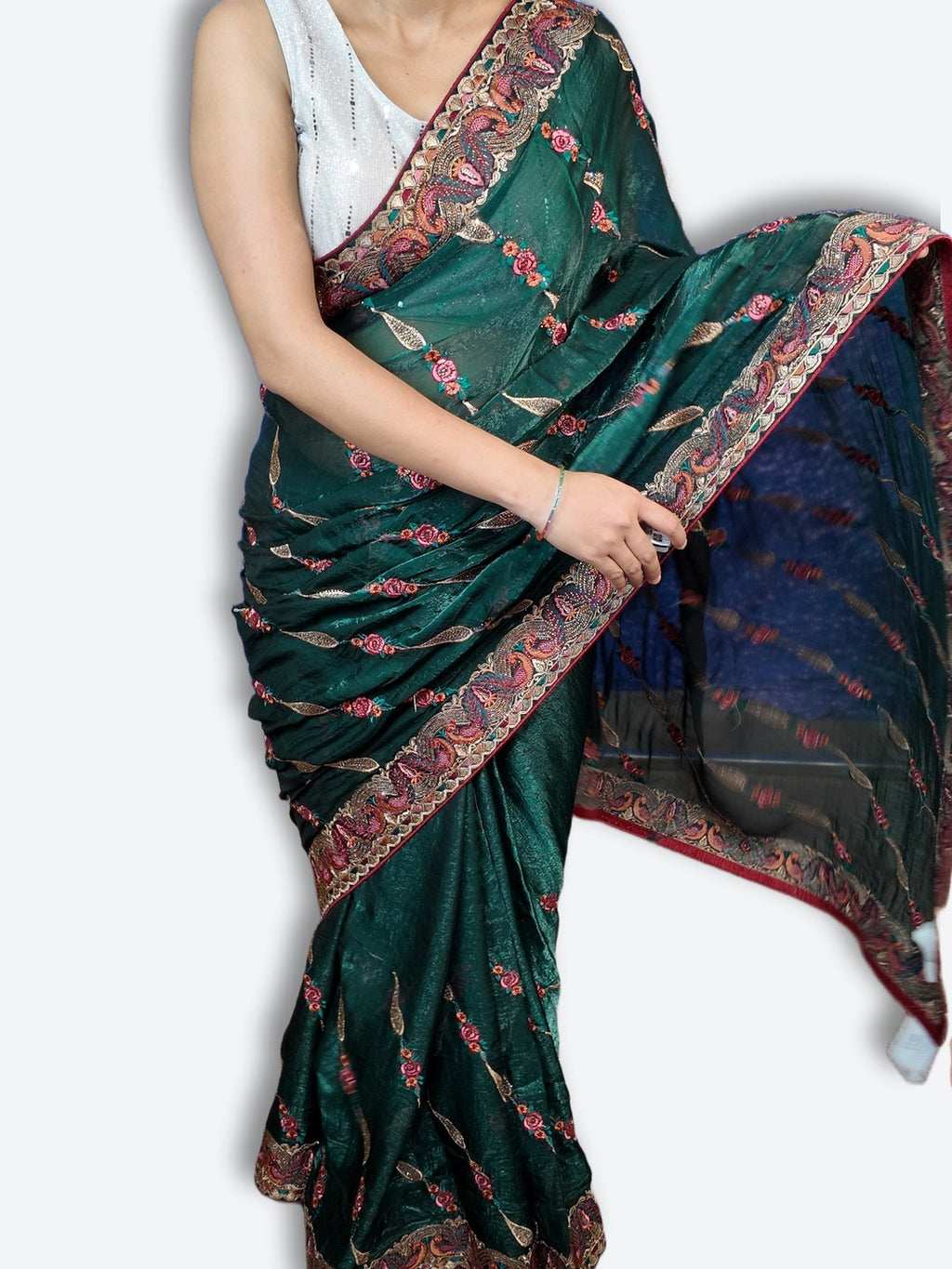 Emerald Regal Opulent Heritage Saree