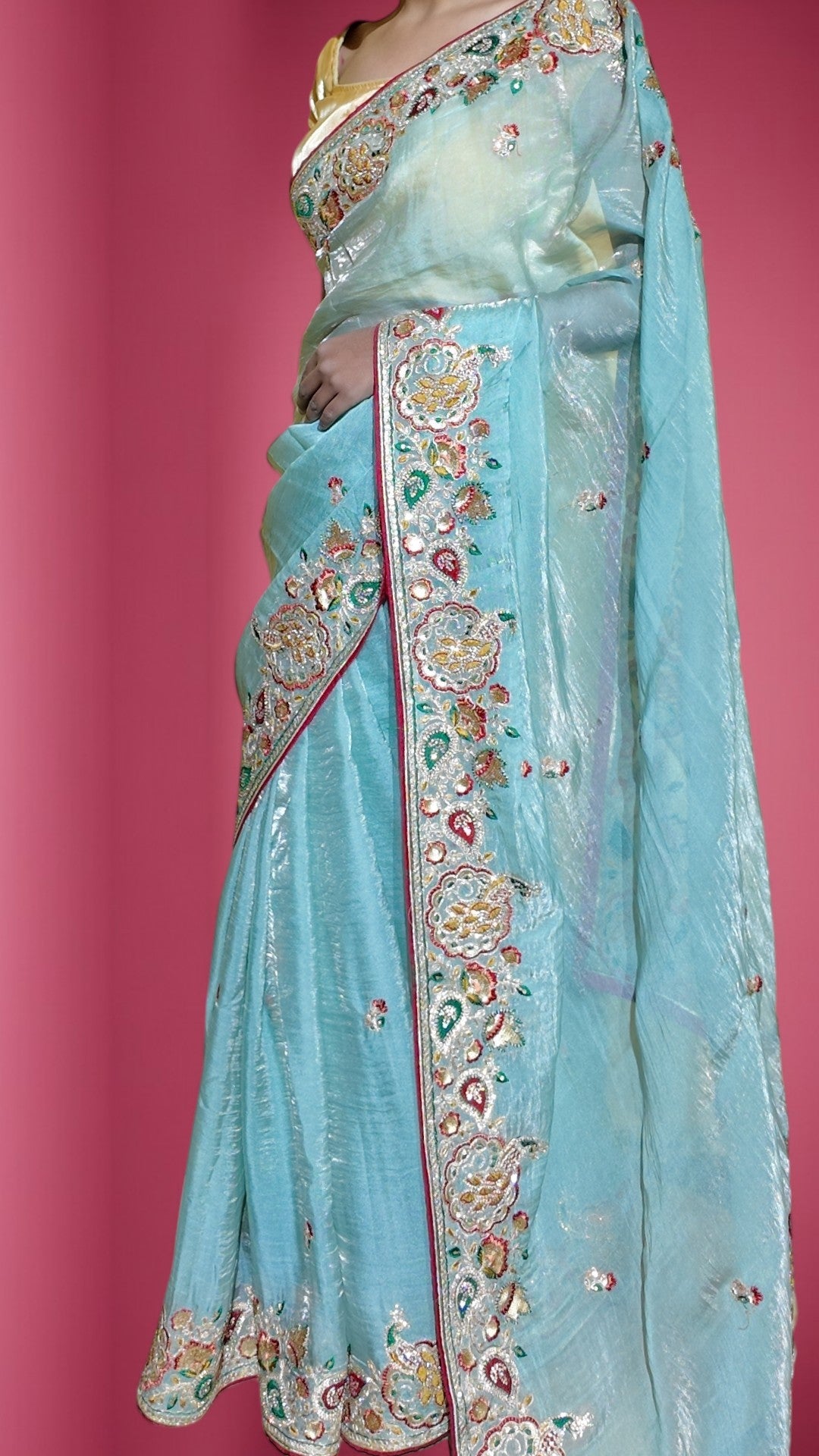 Azure Regal Exquisite Heritage Saree
