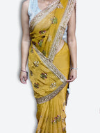 Saffron Regal Opulent Graceful Saree
