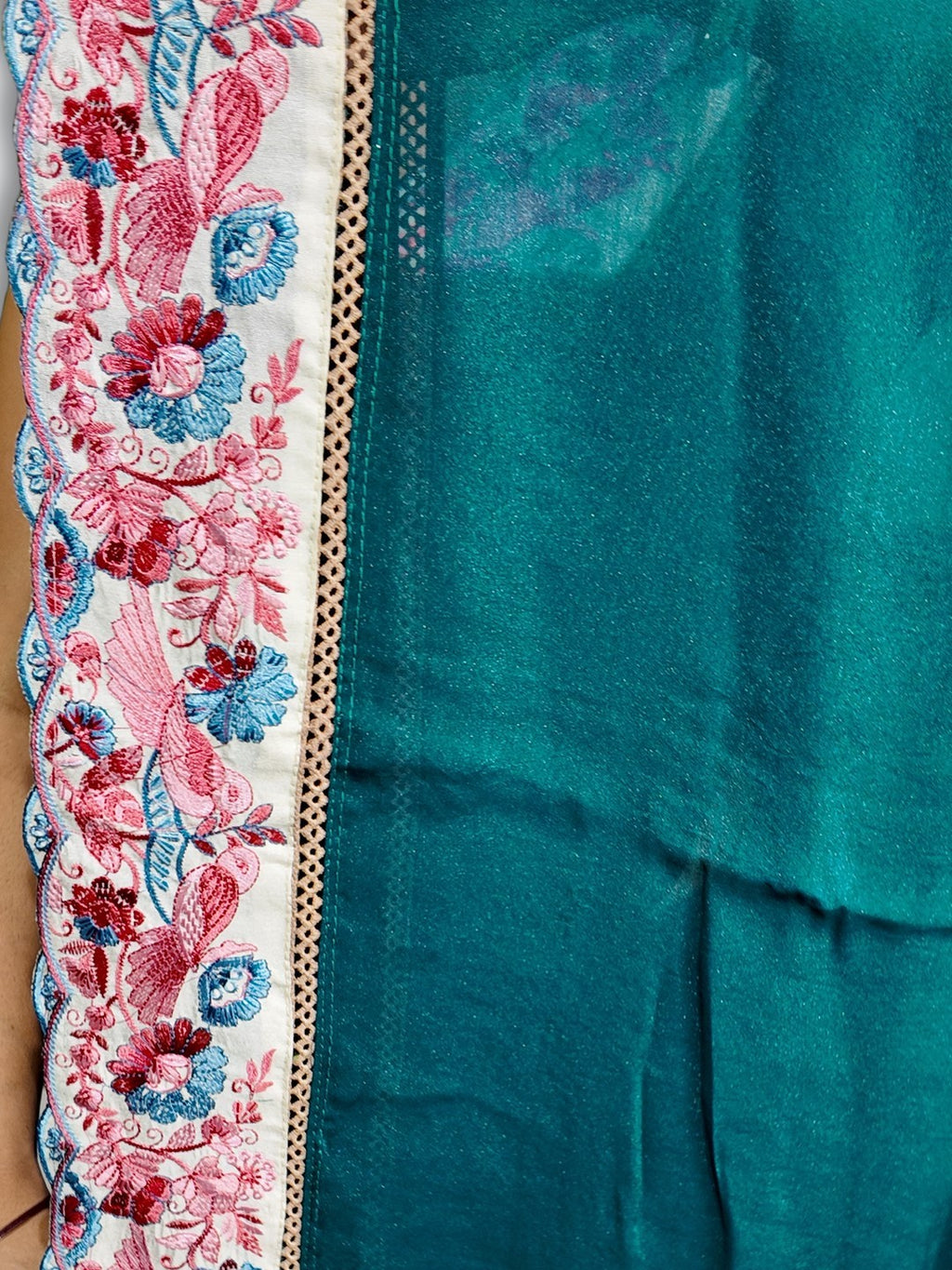 Jade Regal Bloom Elegance Saree