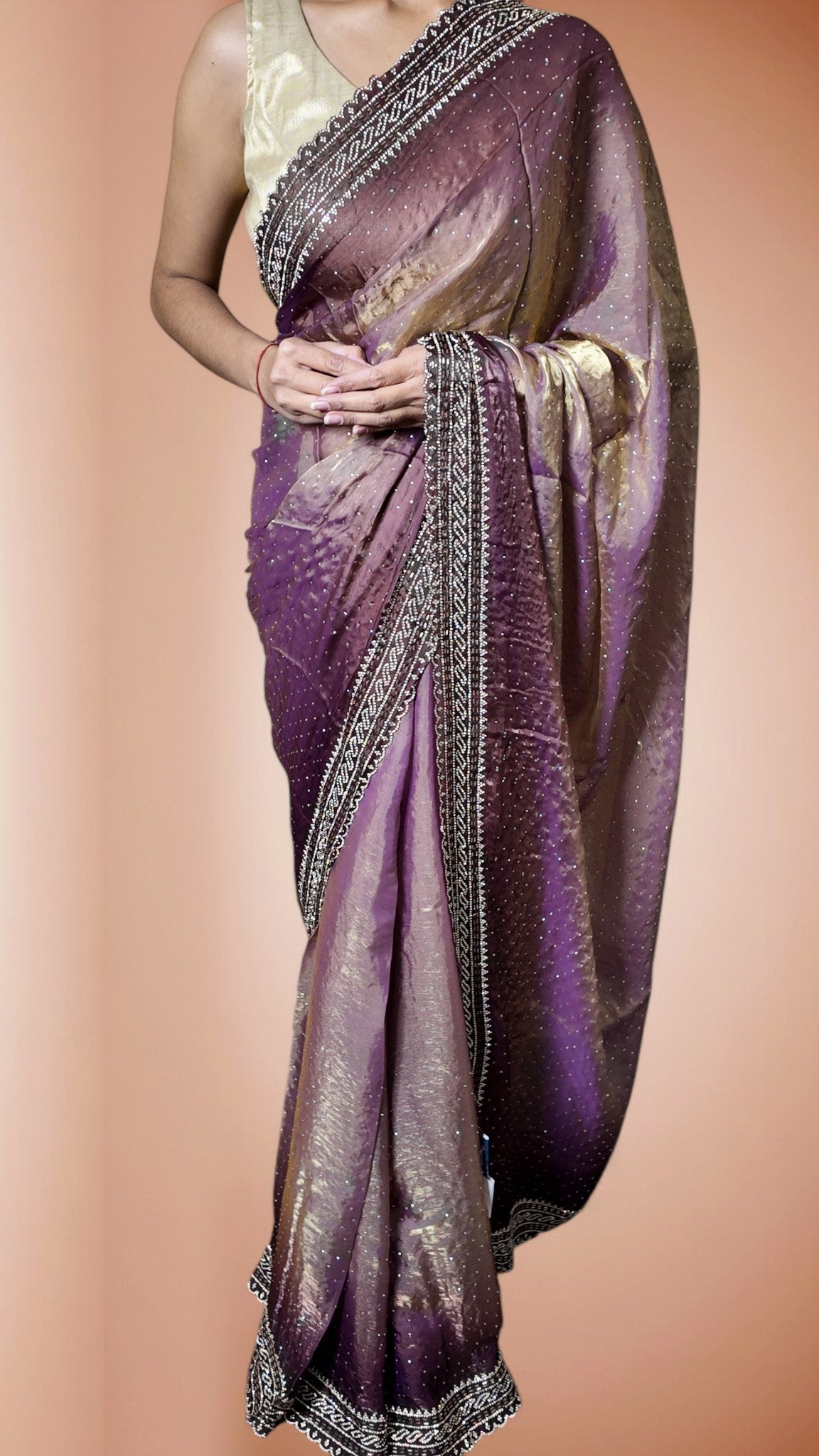 Amethyst Regal Opulent Glamour Saree
