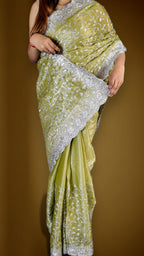 Sage Regal Exquisite Couture Saree