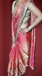Coral Regal Radiant Couture Saree