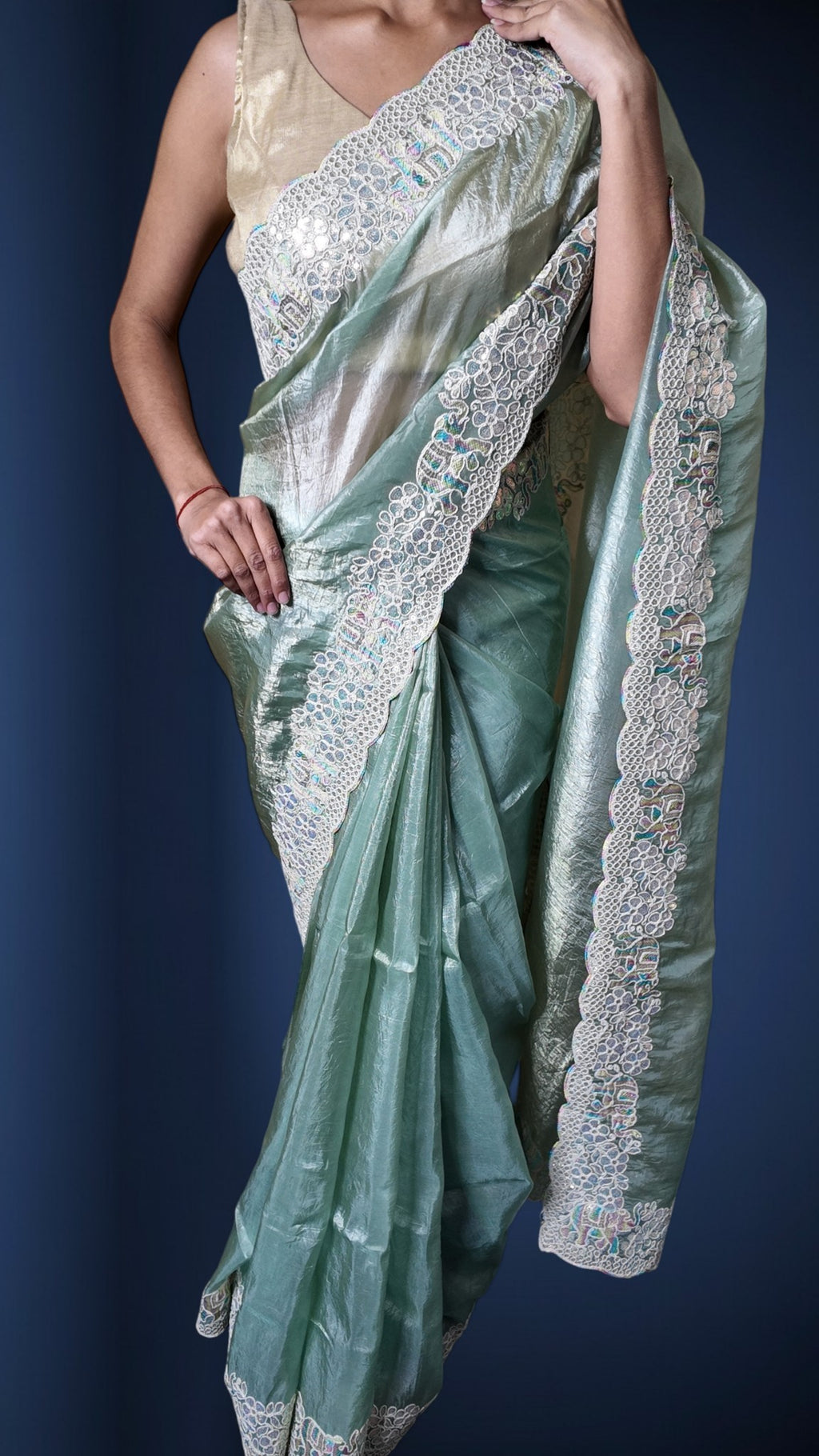 Blush Ethereal Graceful Couture Saree