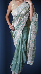 Blush Ethereal Graceful Couture Saree