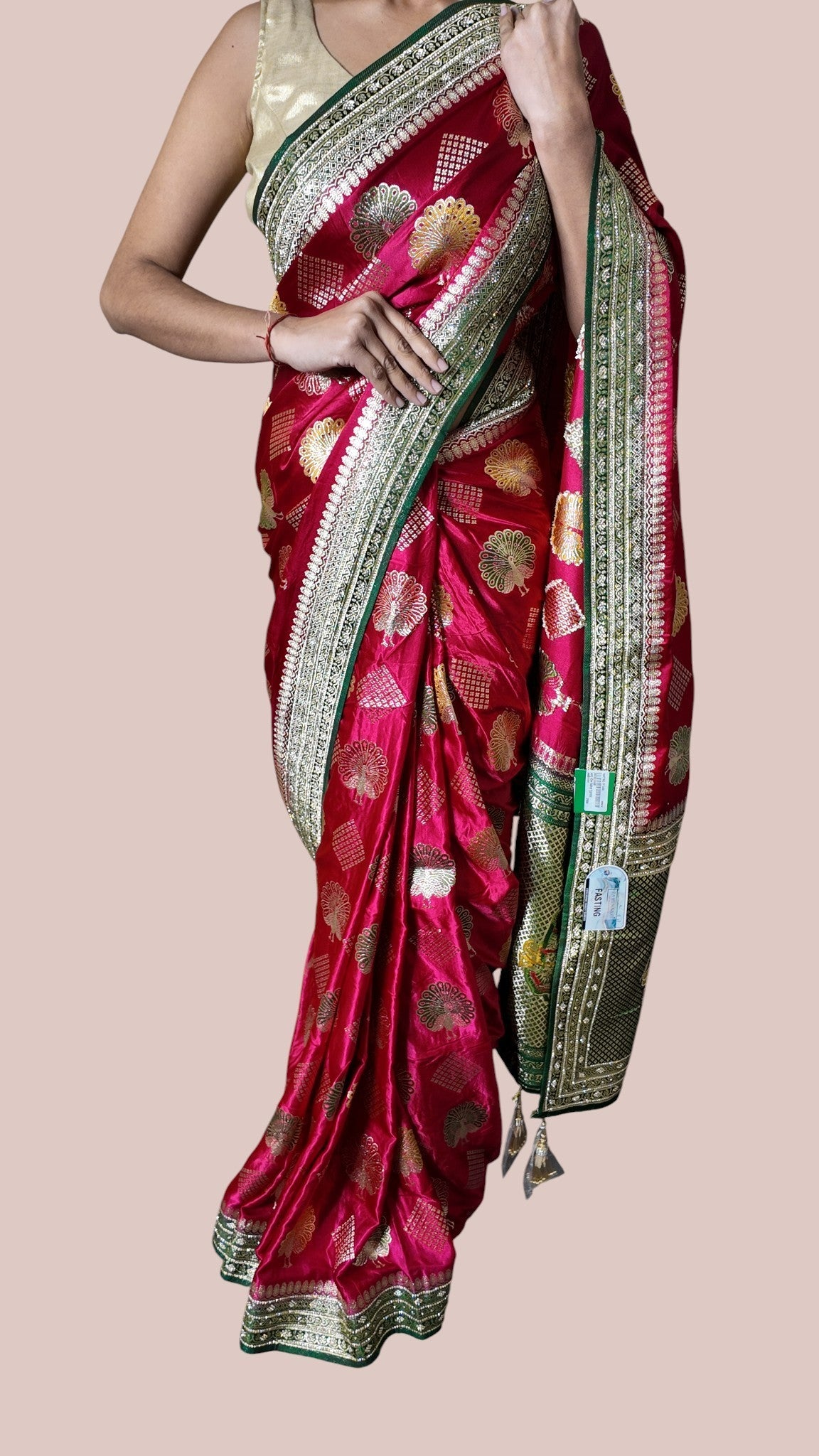 Crimson Regal Heritage Luxe Saree