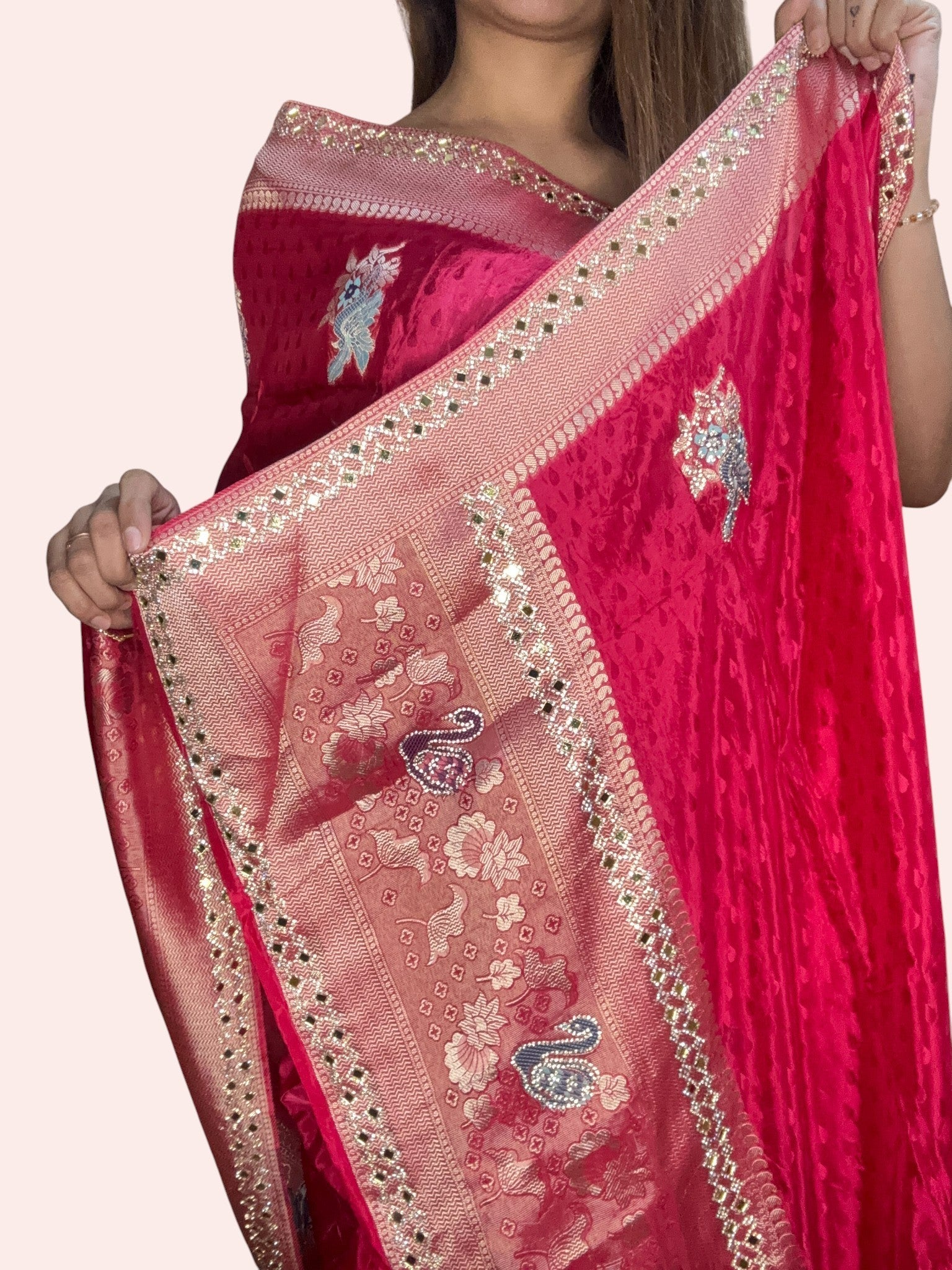 Fuchsia Regal Heritage Luxe Saree