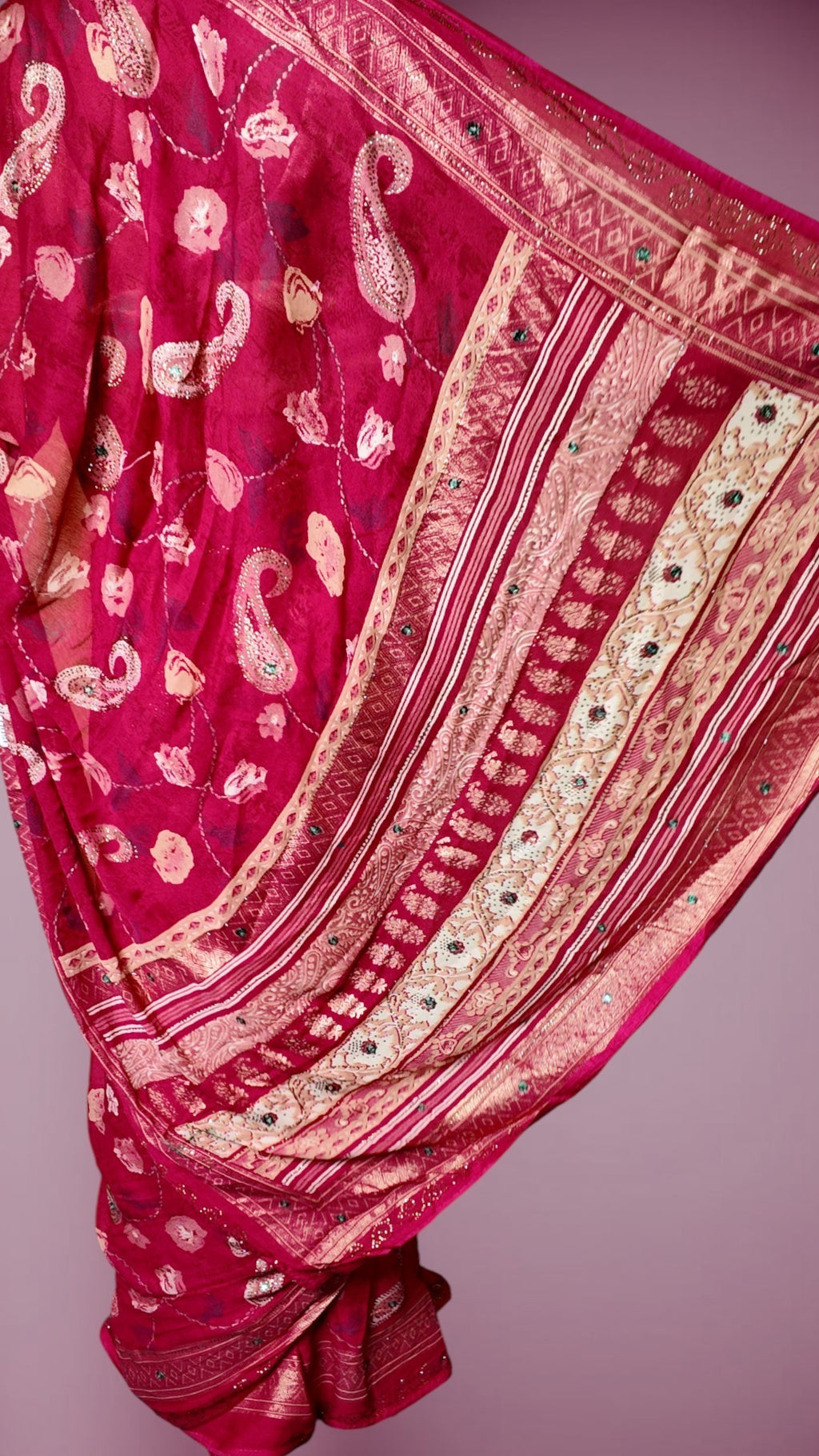 Fuchsia Regal Opulent Essence Saree
