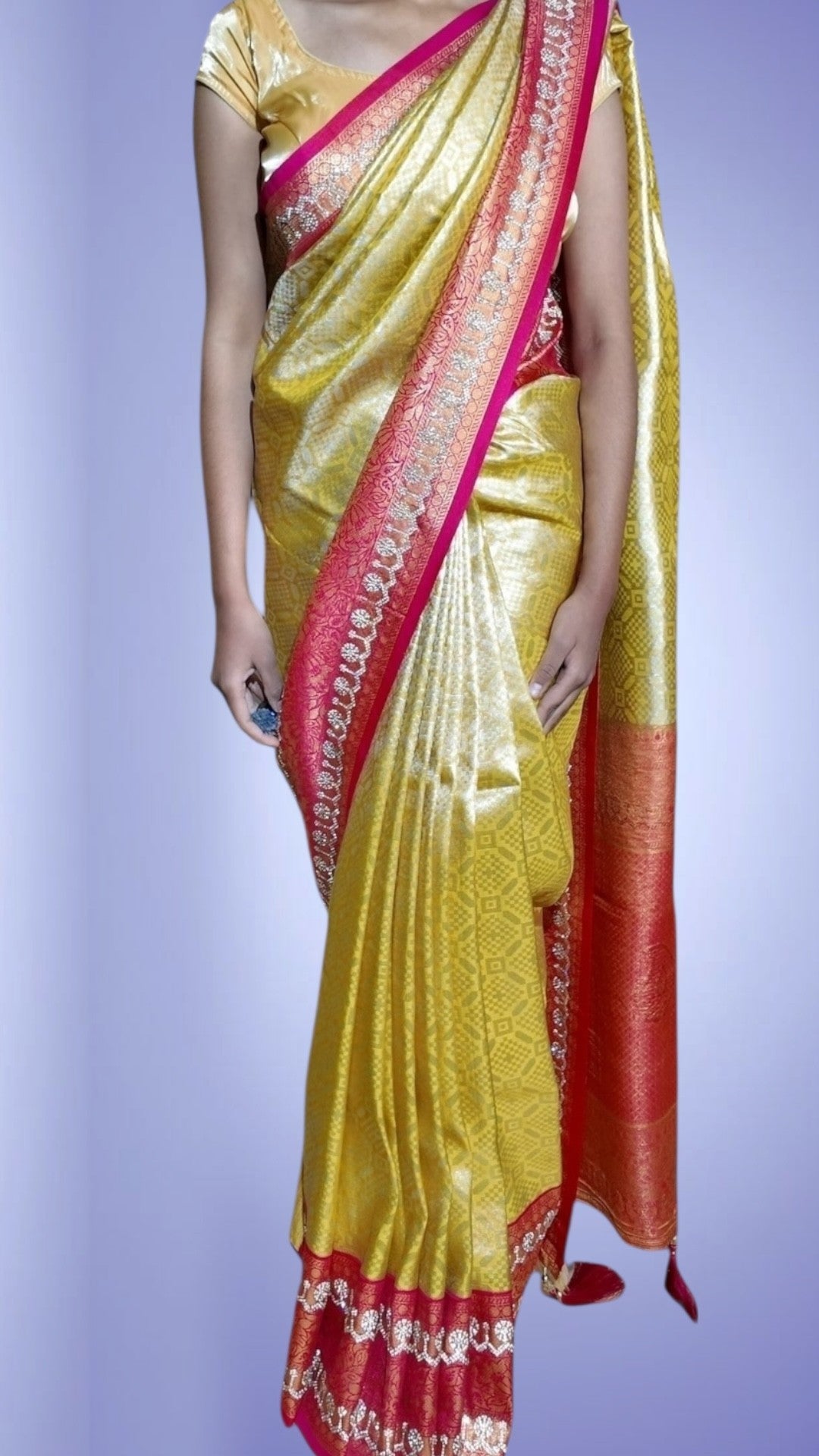 Saffron Regal Heritage Luxe Saree