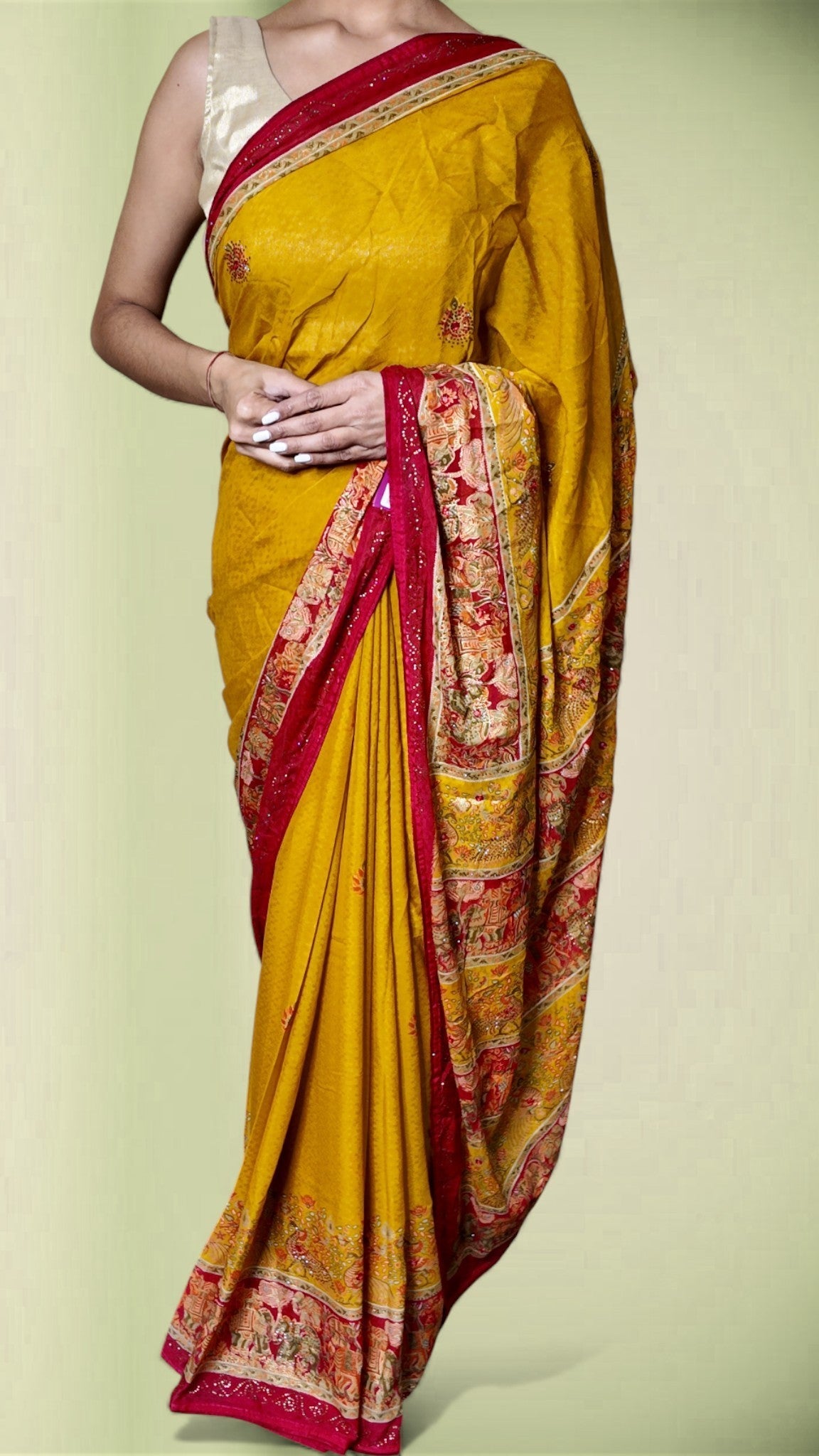 Saffron Regal Heritage Luxe Saree