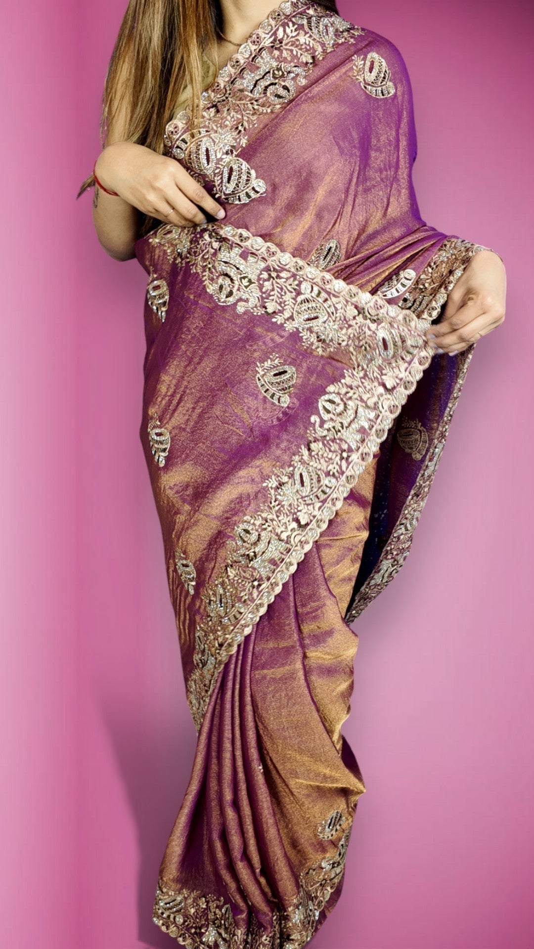 Amethyst Regal Exquisite Couture Saree