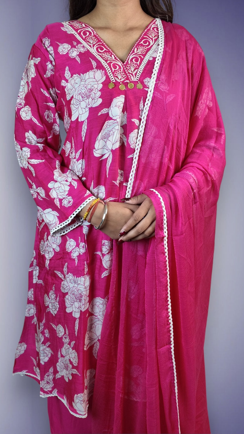 Fuchsia Majestic Couture Bloom Suit