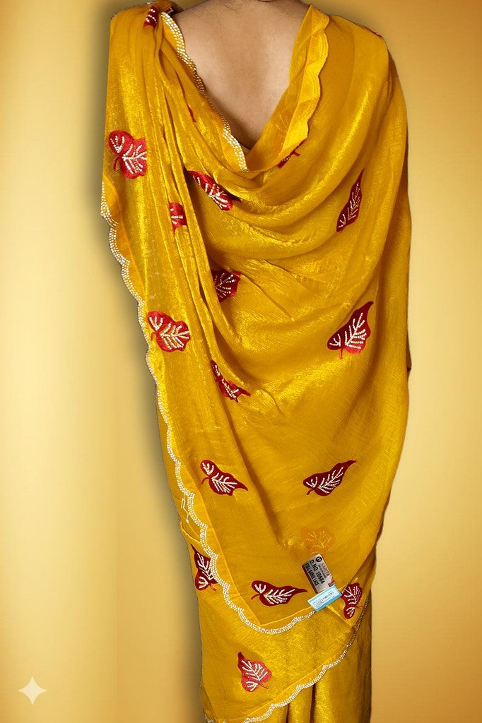 Saffron Regal Opulent Charm Saree