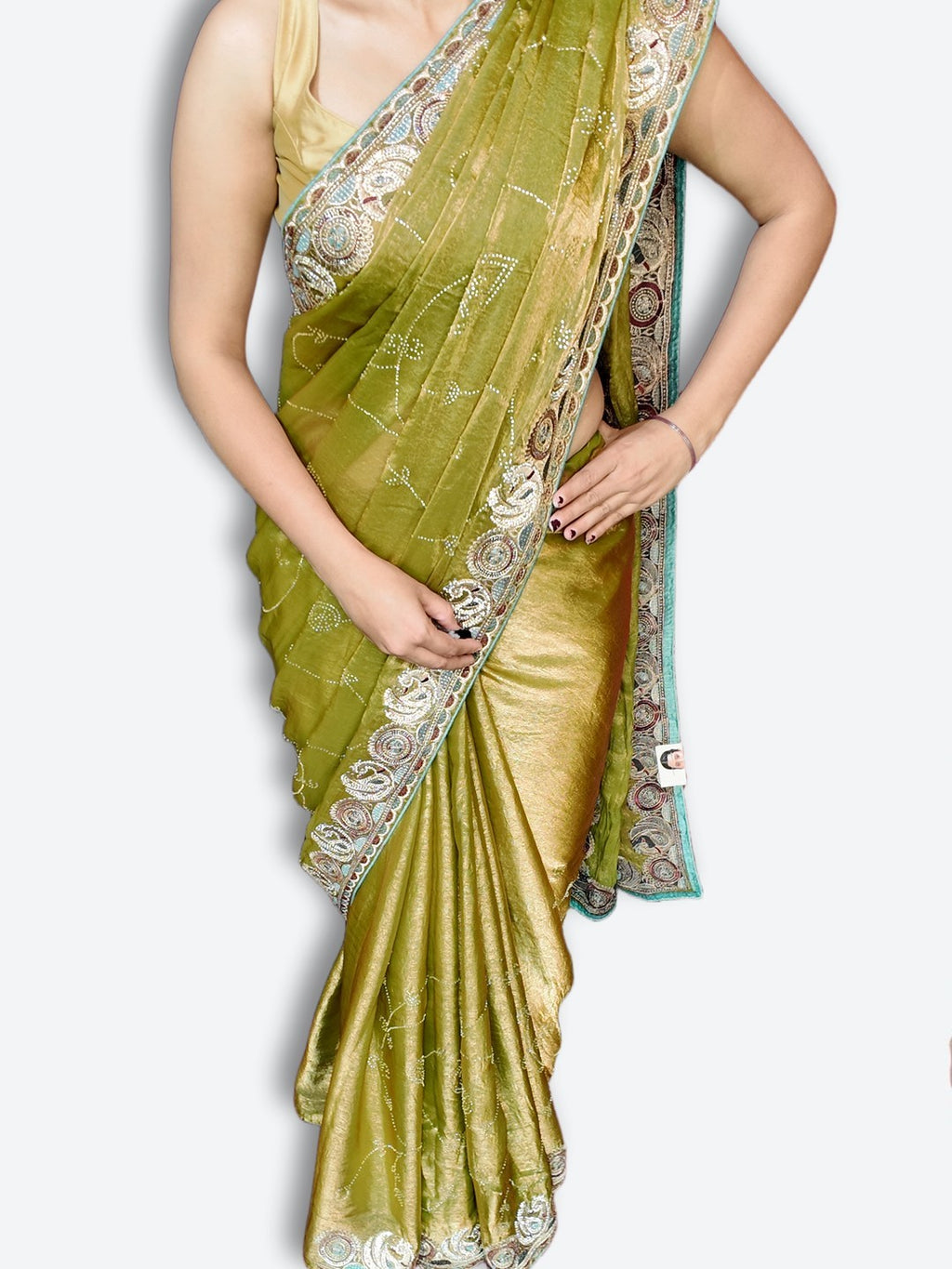 Emerald Regal Opulent Couture Saree