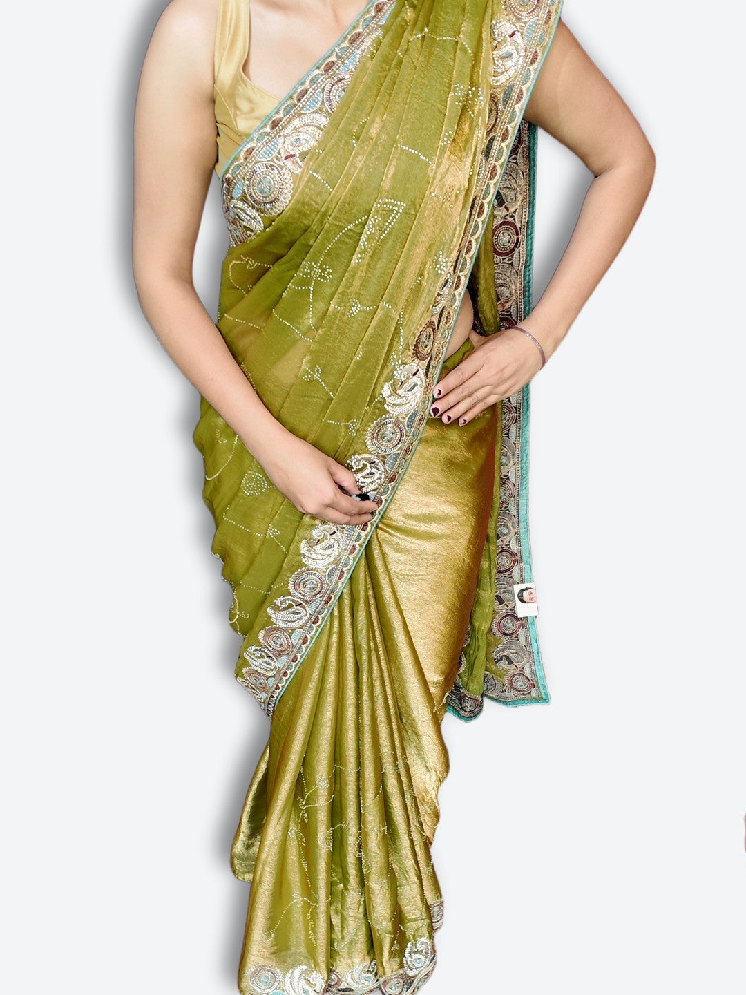 Emerald Regal Opulent Couture Saree