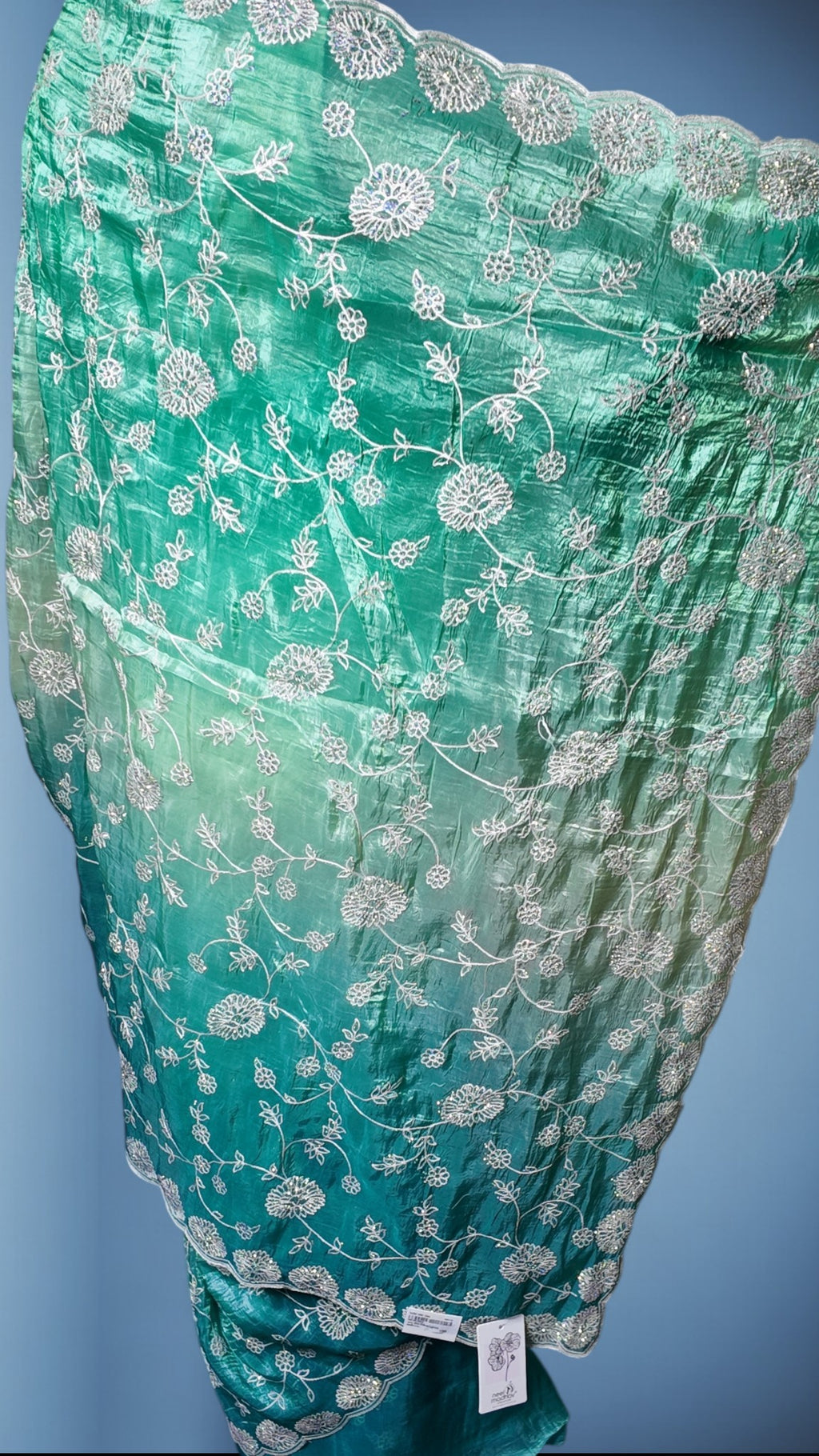 Jade Radiant Elegance Charm Saree