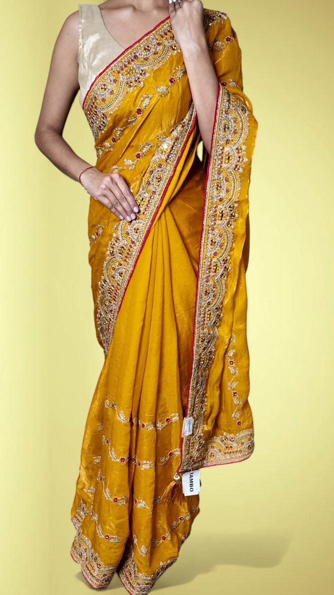 Saffron Regal Opulent Heritage Saree