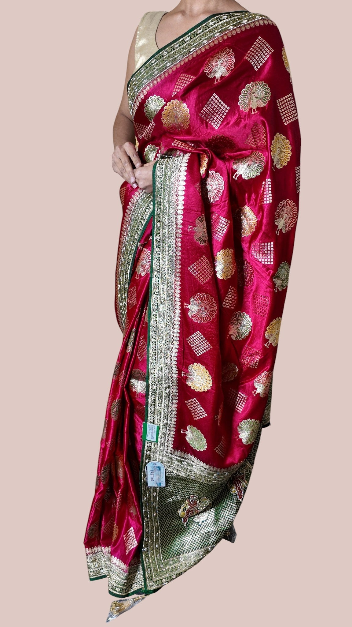 Crimson Regal Heritage Luxe Saree