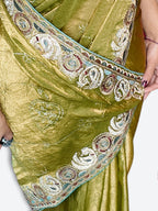 Emerald Regal Opulent Couture Saree