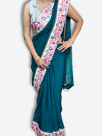 Jade Regal Bloom Elegance Saree