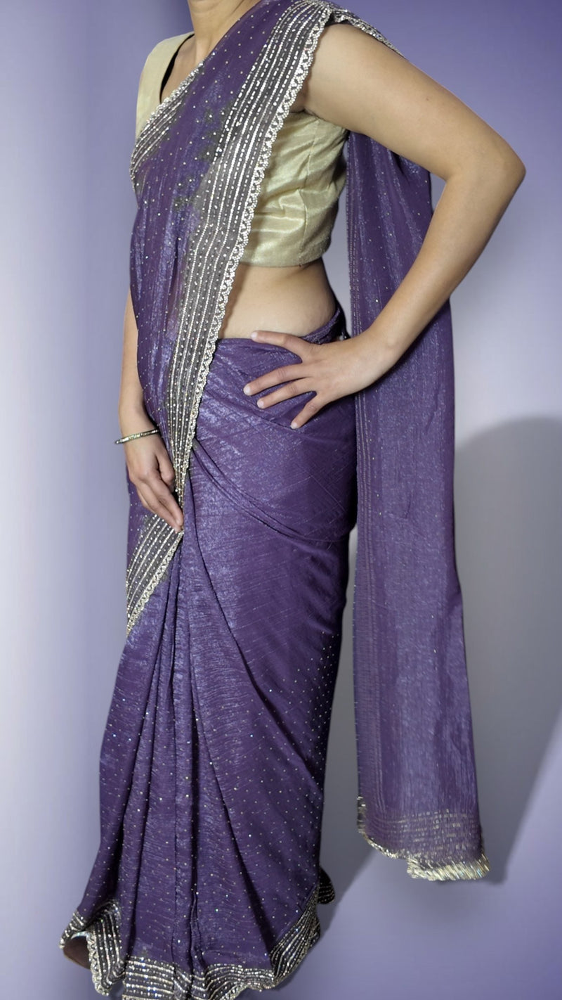 Amethyst Royal Opulent Mystique Saree