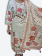 Ivory Ethereal Graceful Classic Suit