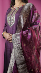 Plum Regal Exquisite Couture Suit