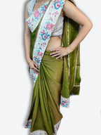 Sage Regal Exquisite Elegance Saree