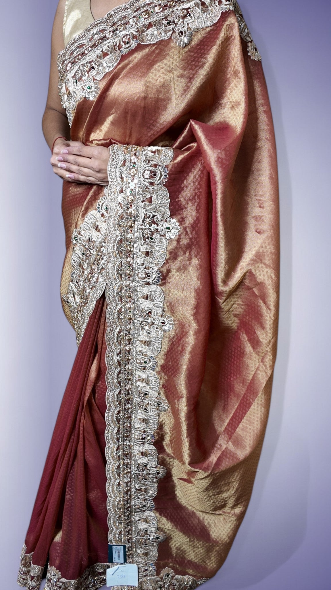 Burgundy Regal Heritage Luxe Saree