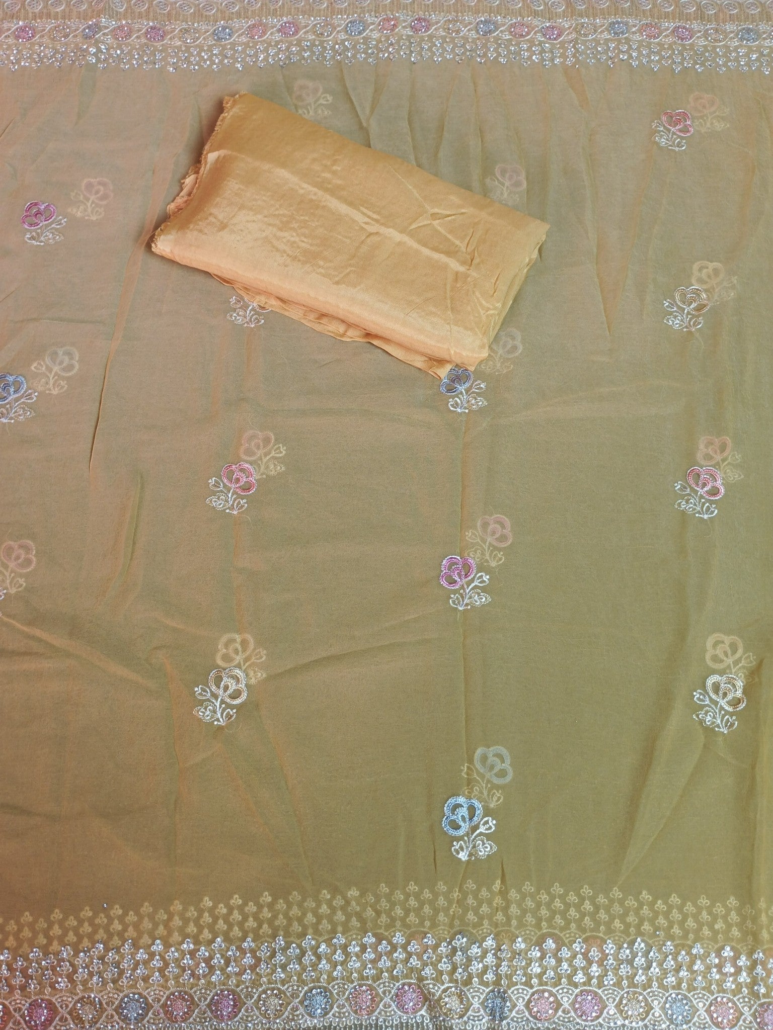 Saffron Regal Opulent Heritage Saree