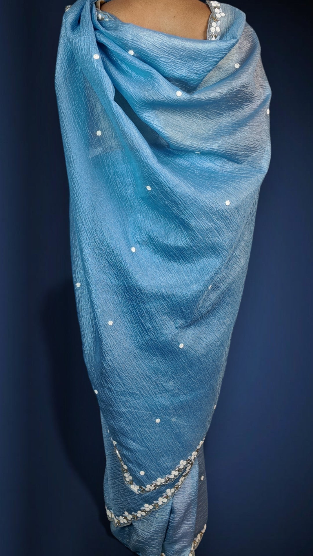 Azure Timeless Graceful Radiant Saree