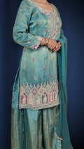 Turquoise Regal Timeless Elegance Suit