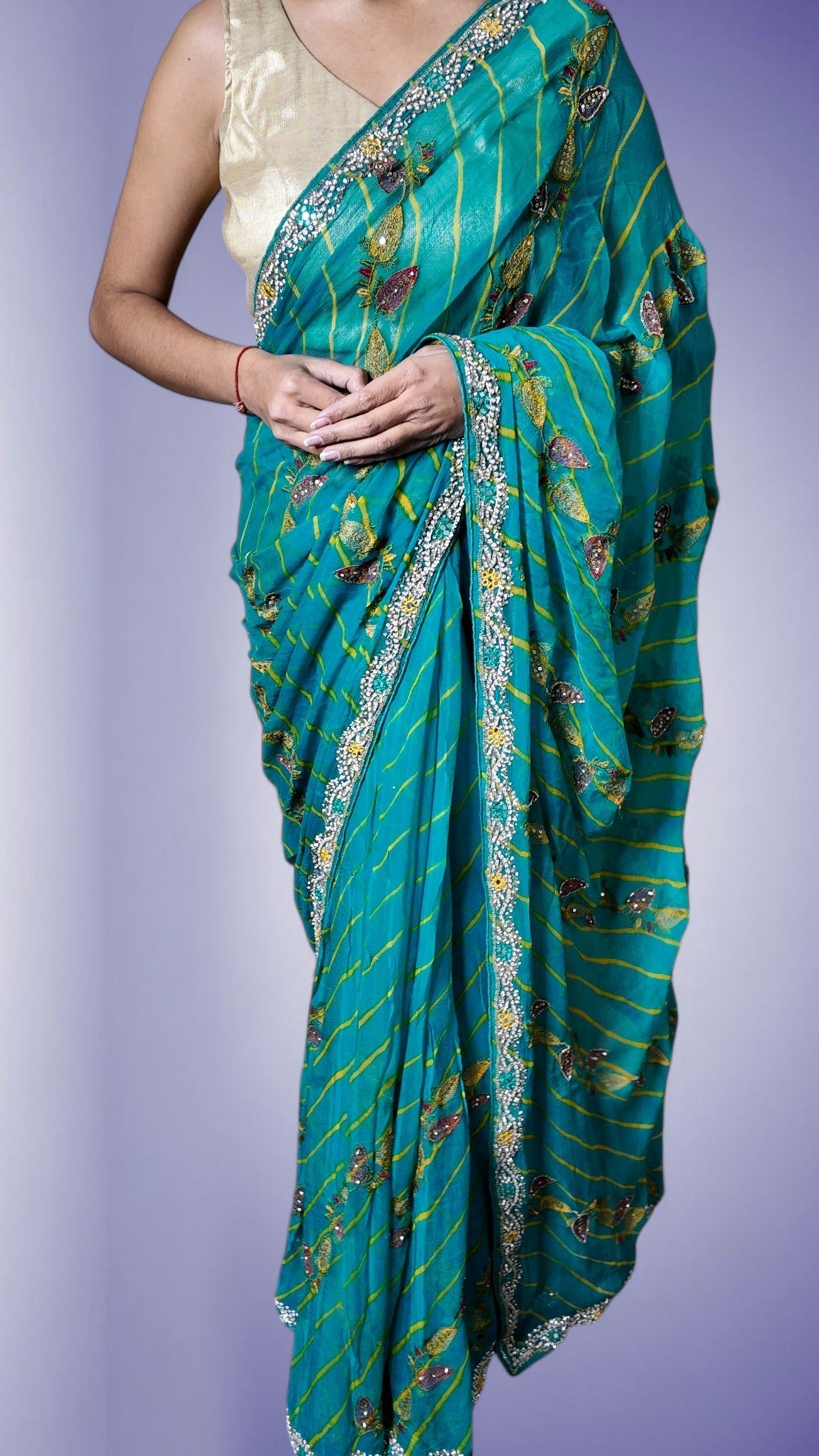 Jade Regal Exquisite Charm Saree