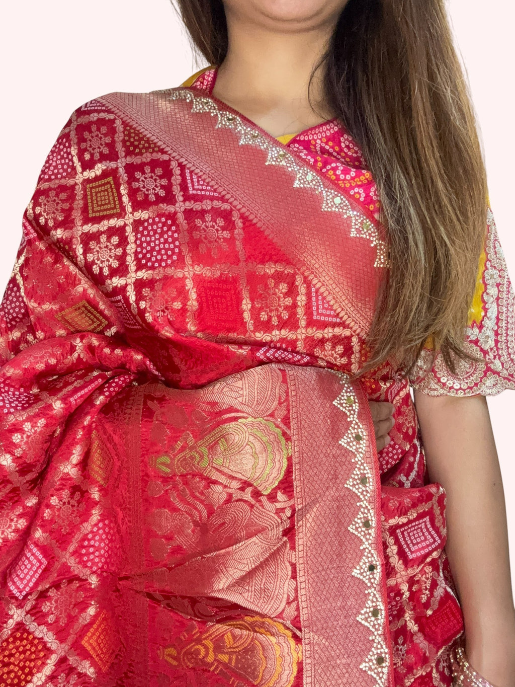 Crimson Regal Heritage Luxe Saree