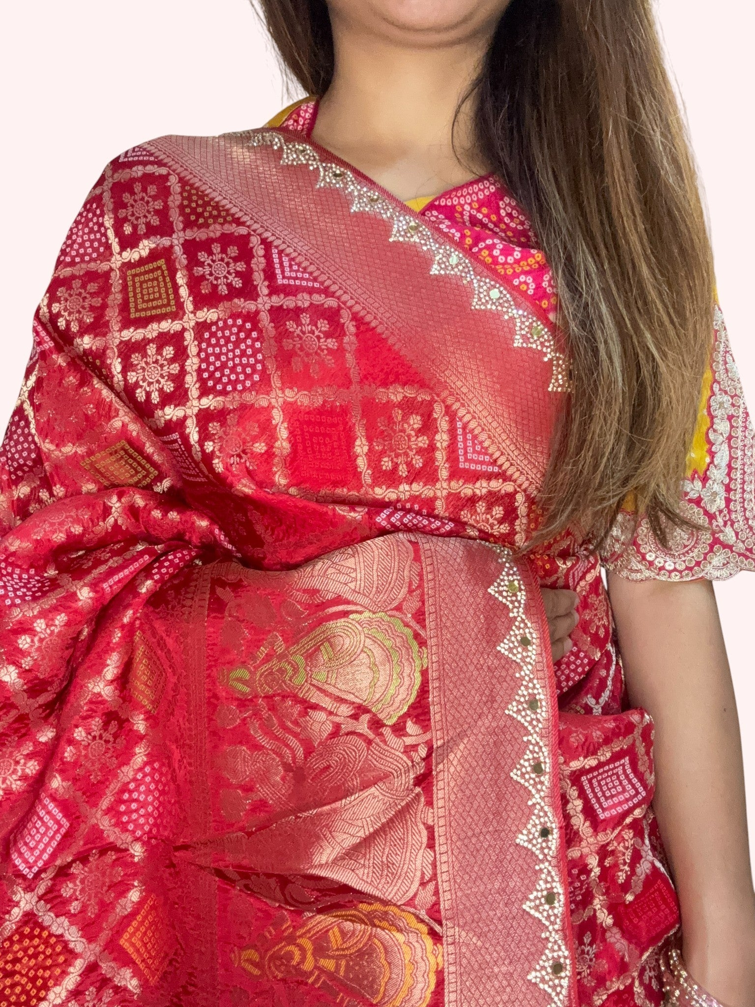 Crimson Regal Heritage Luxe Saree