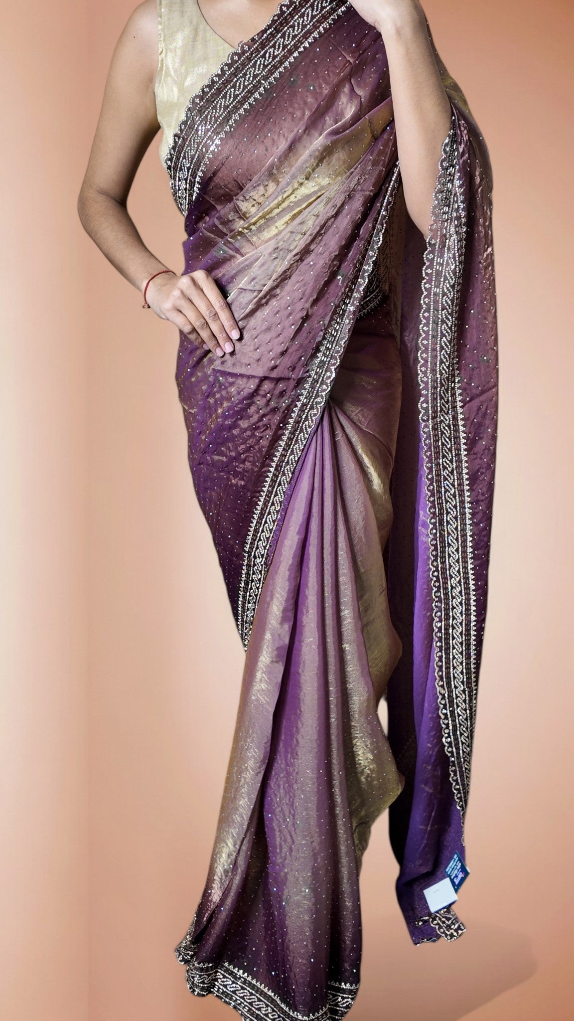 Amethyst Regal Opulent Glamour Saree
